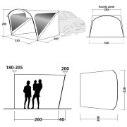 Toldo Outwell Touring Shelter (2021)