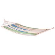 Hamaca con postes La Siesta Chillounge Single blanco/verde