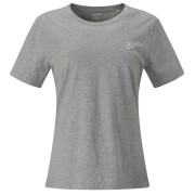 Camiseta de mujer Norrona /29 cotton viking patch T-shirt gris Grey Melange