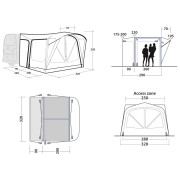 Carpa de autocaravana/furgoneta Outwell Park PowerAir