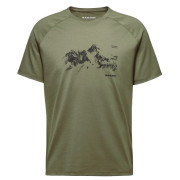 Camiseta de hombre Mammut Mountain T-Shirt Men 8035m verde oscuro marsh