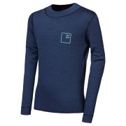 Camiseta funcional para niños Sensor Merino DF Logo Up Deep Blue azul oscuro Deep Blue