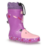 Botas de agua para niños Regatta Mudplay Jnr rosa Unicorn/Rorc