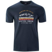 Camiseta de hombre Hi-Tec Rone azul oscuro Sky Captain