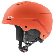 Casco de esquí Uvex Wanted rojo red stripes mat