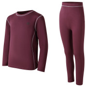 Juego funcional para niños Dare 2b Pow II Baselayer Set Huckleberry rojo oscuro Huckleberry