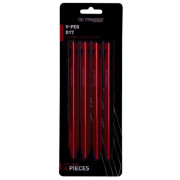 Juego de estaquillas Trimm kolík V-PEG - D17 - sada 4 ks rojo bordo anodized