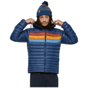 Chaqueta de plumón para hombre Cotopaxi M'S Fuego Down Hooded Jacket azul oscuro Deep Sea Stripes