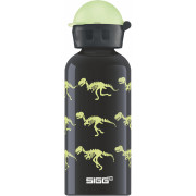 Botella Sigg For Kids 0,4 l negro GlowWalkingDinos