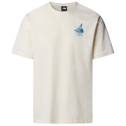 Camiseta de hombre The North Face U Powder Days Relaxed S/S Tee-Graphic blanco White Dune