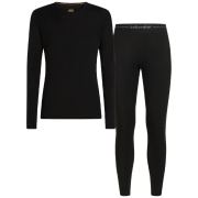 Juego funcional de hombre Icebreaker M 175 Everyday LS Crewe and Leggings Set negro Black