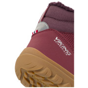 Botas de invierno para niños Viking Outdoor Footwear Rowan Barefoot Warm WP 2V Wine