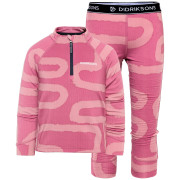 Ropa interior funcional para niños Didriksons Jadis Kids Pr Set 5 Path Heather Pink rosa Path Heather Pink