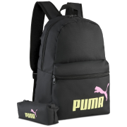 Mochila urbana Puma Phase Backpack Set negro/amarillo PUMA Black-Fizzy Light