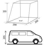 Carpa de autocaravana/furgoneta Brunner Comet