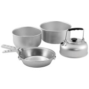 Vajilla Easy Camp Adventure Cook Set M plata Silver