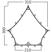 Lona tarp Nordisk Voss Diamond PU