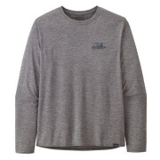 Camiseta de hombre Patagonia M's L/S Cap Cool Daily Graphic Shirt gris '73 Skyline: Feather Grey