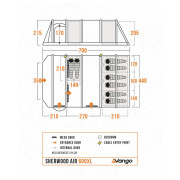 Tienda familiar Vango Sherwood Air 600XL Package