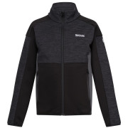 Sudadera para niños Regatta Jn Highton FZ III negro/gris Seal Grey/Black