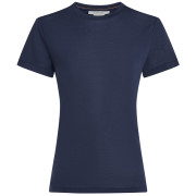 Camiseta funcional de mujer Icebreaker W Mer Core SS Tee azul oscuro Midnight Navy
