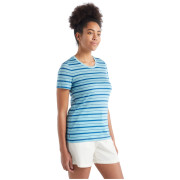 Camiseta de mujer Icebreaker Women Wave SS Tee Stripe 2023