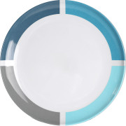 Plato Brunner Aquarius Side plate azul/blanco