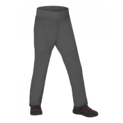 Pantalones softshell para niños Unuo Fleece pružné gris oscuro