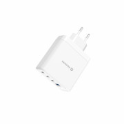 Adaptador Swissten GaN 2X USB-C 100W + 1X USB-C 20W + 1X USB-A 30W