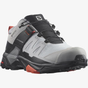 Calzado de mujer Salomon X Ultra 4 Wide Gore-Tex gris/negro Alloy / Quiet Shade / Burnt Sienna