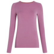 Camiseta funcional de mujer Icebreaker W Mer 260 Zoneknit Seamless LS Crewe rosa Deco