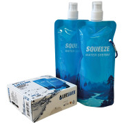 Botella plegable Lifesaver Squeeze Pouch x2 azul Blue