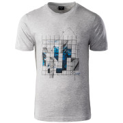 Camiseta de hombre Hi-Tec Nerod gris LightGrayMelange