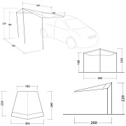 Toldo Outwell Fieldcrest Canopy