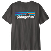 Camiseta de hombre Patagonia P-6 Logo T-Shirt negro Ink Black