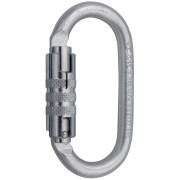 Mosquetón Camp Steel Oval Pro 2Lock plata