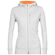 Sudadera funcional de mujer Icebreaker Quantum III LS Zip Hoodie gris claro ether/flash
