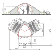 Tienda familiar para 4 personas Vaude Badawi 4P