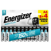 Batería(s) Energizer Max Plus AA/12 8+4 plata