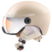 Casco de esquí Uvex HLMT 400 Visor style beige ProseccoMetMat