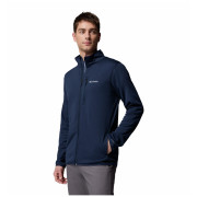 Sudadera de hombre Columbia Essential Hike™ Grid Fleece Full Zip azul oscuro Collegiate Navy