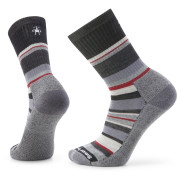 Calcetines de hombre Smartwool Everyday Light Cushion Saturnsphere Crew gris/rojo black