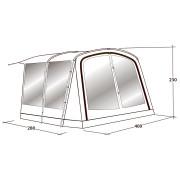 Extensión de carpa Outwell Universal Awning Size 5