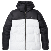 Chaqueta de mujer Marmot Guides Down Hoody 2022 blanco/negro White/Black