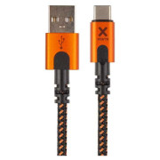 Cable de carga y datos Xtorm Xtreme USB to USB-C cable (1,5m) negro Black/Orange