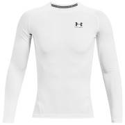 Camiseta funcional de hombre Under Armour HG Armour Comp LS blanco White/Black