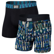 Calzoncillos bóxer Saxx Vibe Super Soft BB 2Pk azul/negro ModernFairisle/BlackGeo
