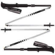 Bastones de senderismo Black Diamond Distance Z 130 cm negro/plata
