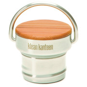 Cierre de recambio Klean Kanteen Bamboo Cap plata BrushedStainless