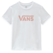 Camiseta de mujer Vans Wm Drop V Ss Crew-B blanco/rosa White/Coral Cloud